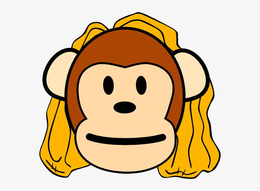 Head Clipart Mom Drawing Of Monkey Face- - Mother Monkey Clipart, HD Png Download, Free Download
