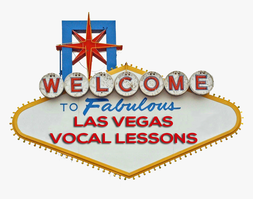 Singer Clipart Voice Lesson , Png Download - Welcome To Las Vegas Sign, Transparent Png, Free Download