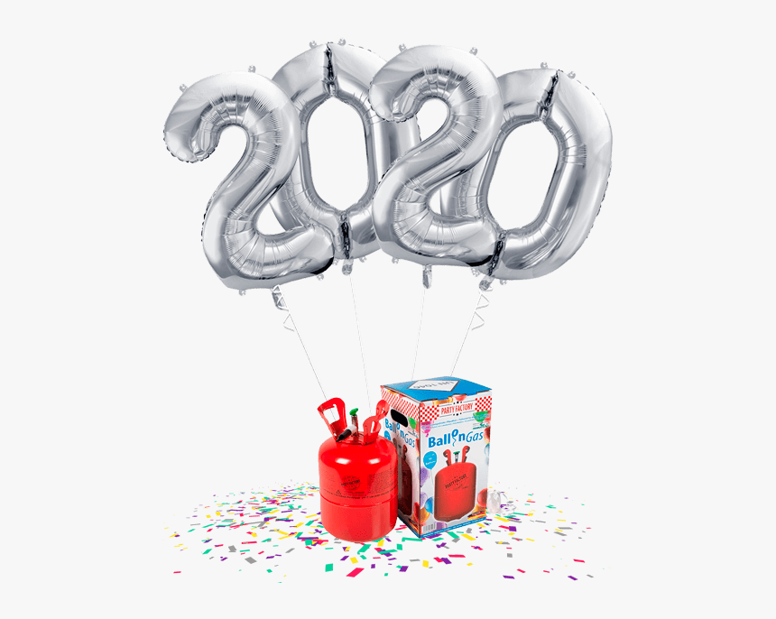 Helio Mini Pack 2020 Números 86 Cm Plata - Globos Del 2020 Con Helio, HD Png Download, Free Download