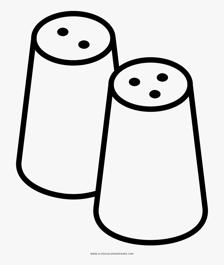 Transparent Pepper Shaker Clipart - Salt And Pepper Coloring Pages, HD Png Download, Free Download