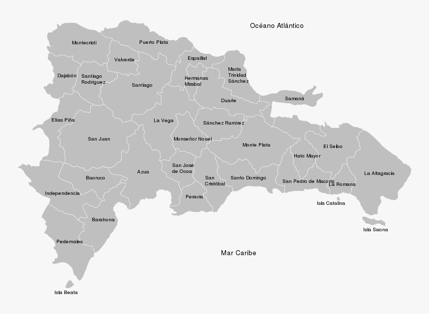 Mapa Republica Dominicana - Dominican Republic Map Silhouette, HD Png Download, Free Download