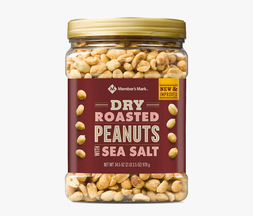 Member Mark Dry Roasted Peanuts Sea Salt, HD Png Download, Free Download