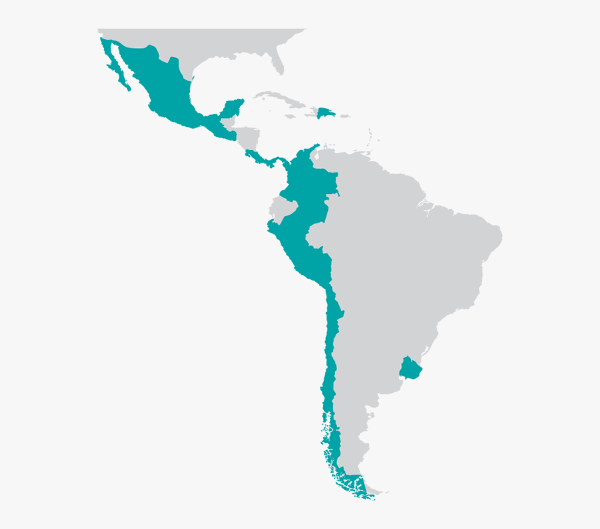 Mapa Sura - Latin America, HD Png Download, Free Download