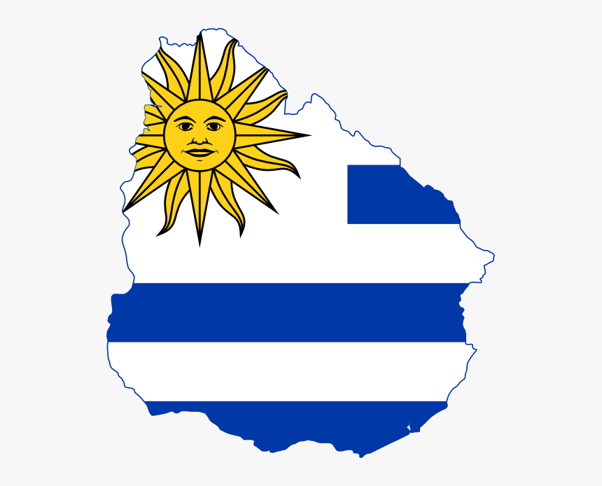 Chechen - Clipart - Uruguay Flag Map, HD Png Download, Free Download