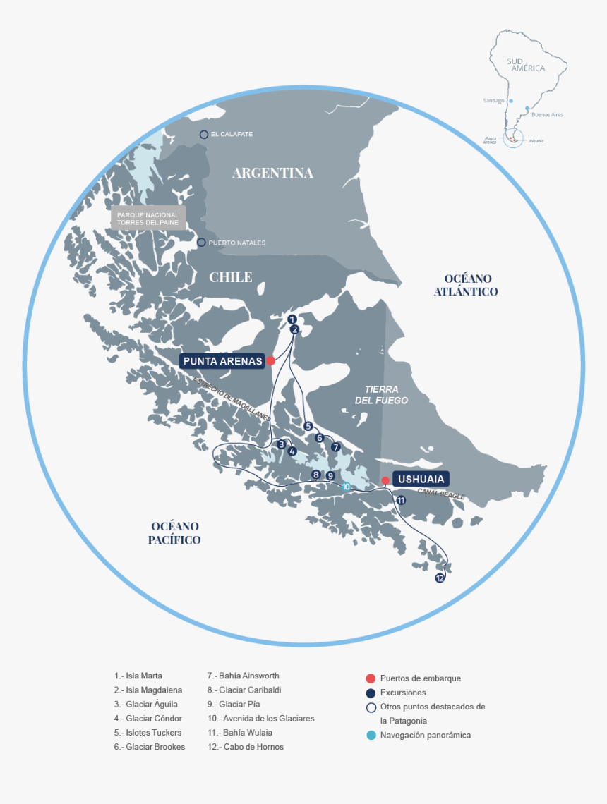 Cabo Horn Mapa Patagônia, HD Png Download, Free Download