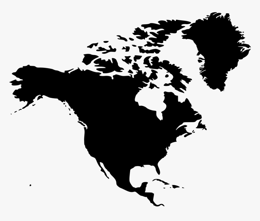 5 Png - North And South America Silhouette, Transparent Png, Free Download