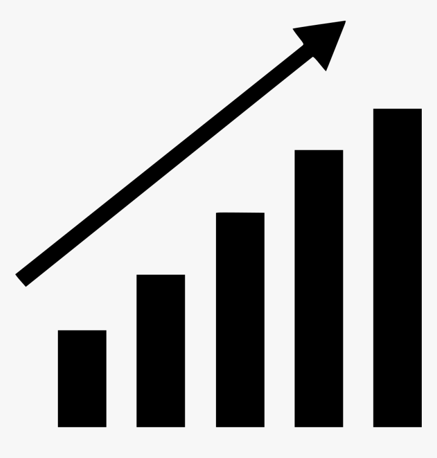 Chart Up High - Business Grow Icon Png, Transparent Png, Free Download