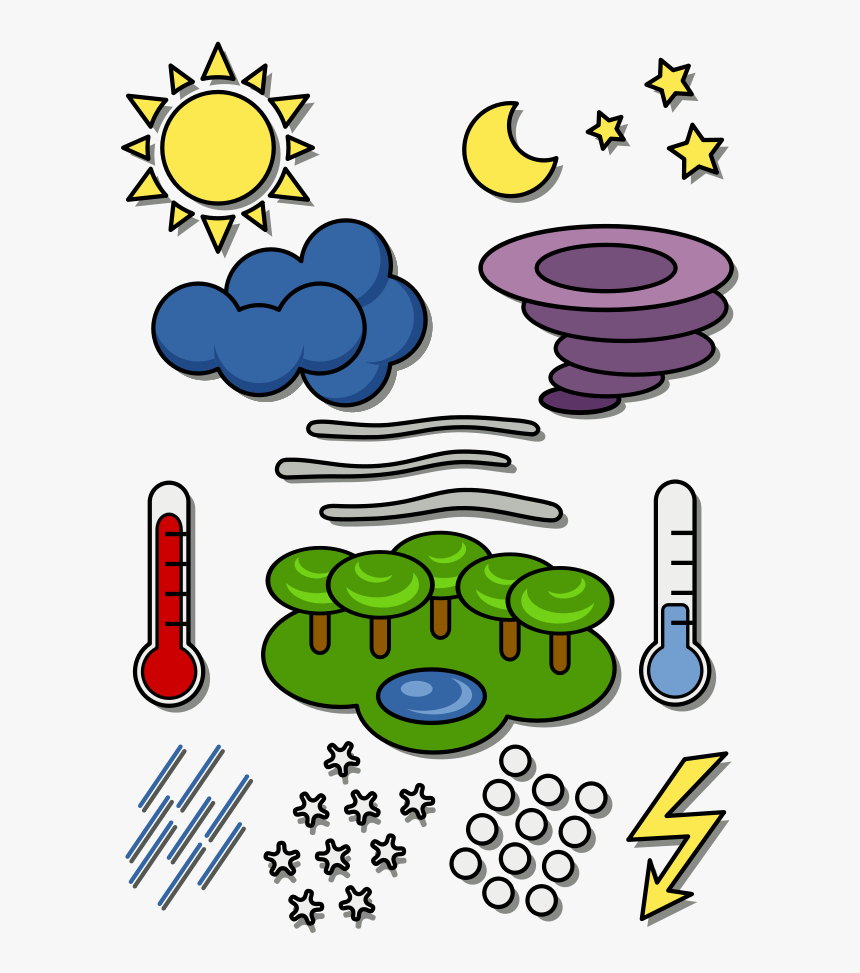 Weather Chart Symbols Clipart - Weather Chart Clipart, HD Png Download, Free Download