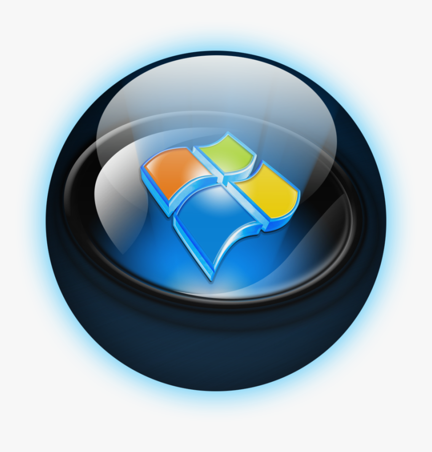 Windows 7 Start Orb Icon - Windows Start Menu Icons, HD Png Download, Free Download