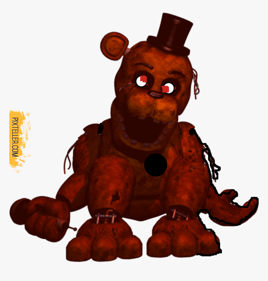 Noah Cole › Blood Freddy - Fnaf 2 Withered Golden Freddy, HD Png Download, Free Download