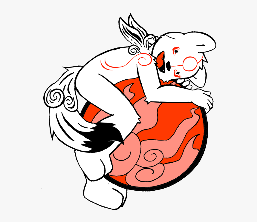 Okami Firefox - Cartoon, HD Png Download, Free Download
