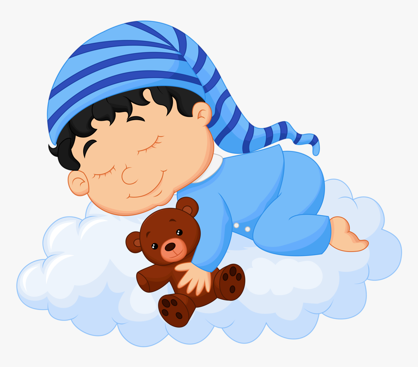 Kids Clipart Prayer - Bebê Dormindo Na Nuvem, HD Png Download, Free Download