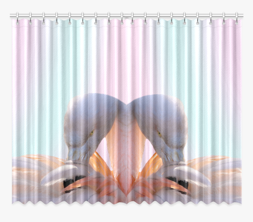 Flamingo Pink Mint Window Curtain 52"x84" - Window Blind, HD Png Download, Free Download