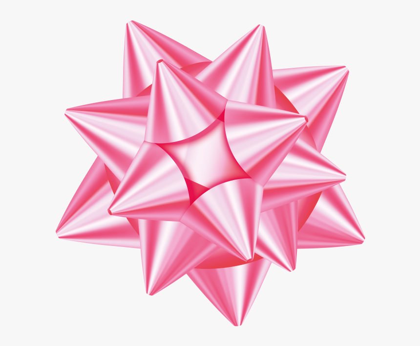 Pink Gift Bow - Transparent Background Gift Bow, HD Png Download, Free Download