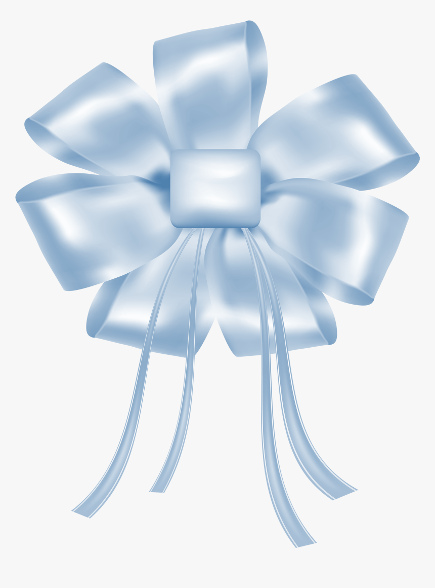 Blue Bow Png Best - White Ribbon Transparent Png, Png Download, Free Download