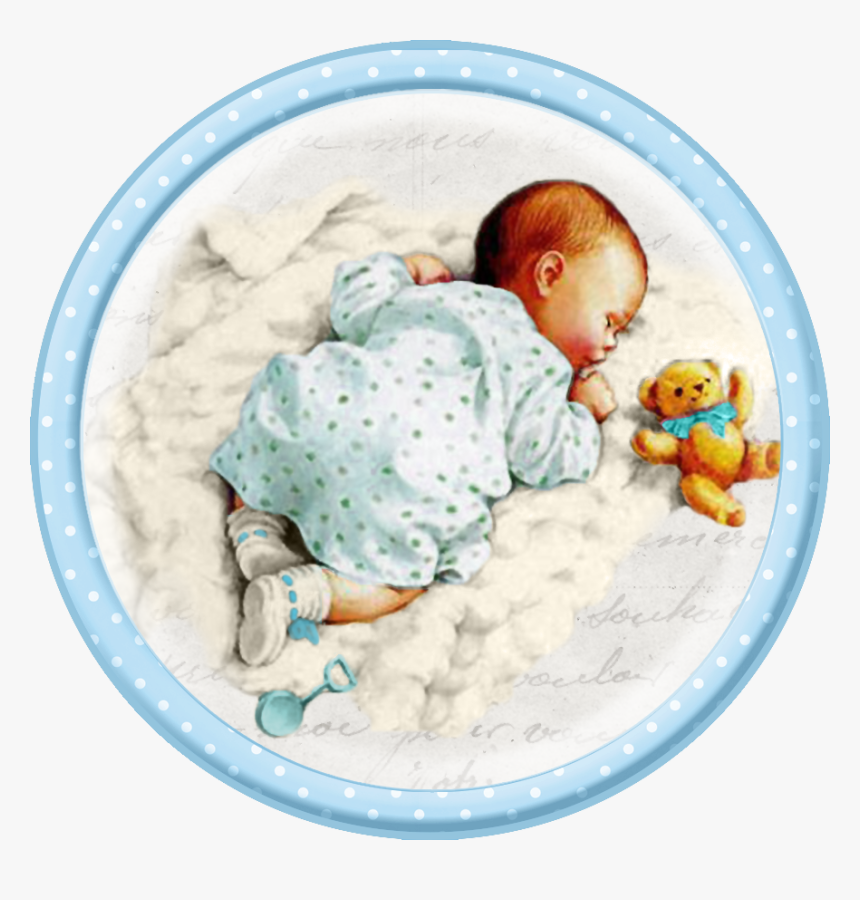 Cute Sleeping Babies - Vintage Baby Boy Png, Transparent Png, Free Download