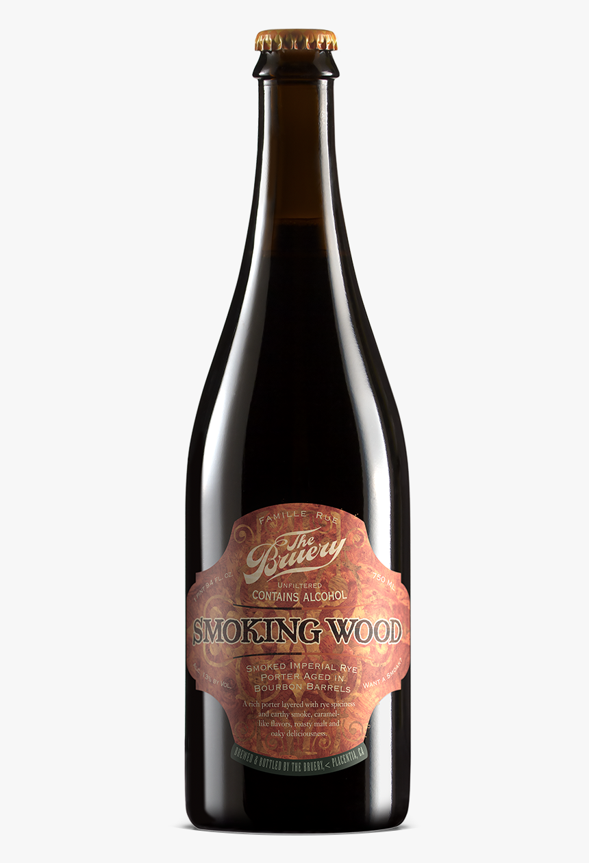 Bottle Of The Bruery Smoking Wood Rye - Black Tuesday Bruery, HD Png Download, Free Download