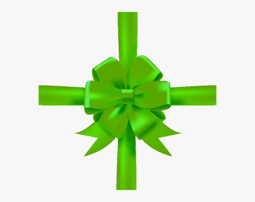 Green Bow Png - Flower Black Ribbon Logo, Transparent Png, Free Download