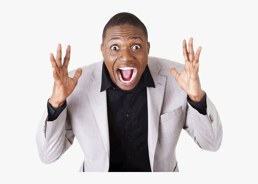 Black Man Png - Shocked Black Man Png, Transparent Png, Free Download