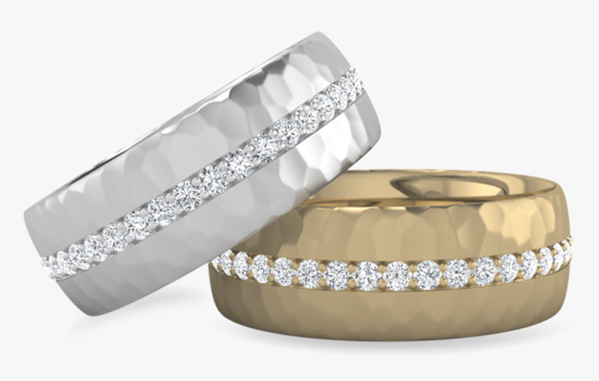 Custom Diamond Textured Bands - Bangle, HD Png Download, Free Download