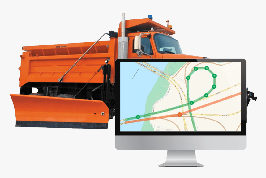 Gps Snowplow Tracking - Led-backlit Lcd Display, HD Png Download, Free Download