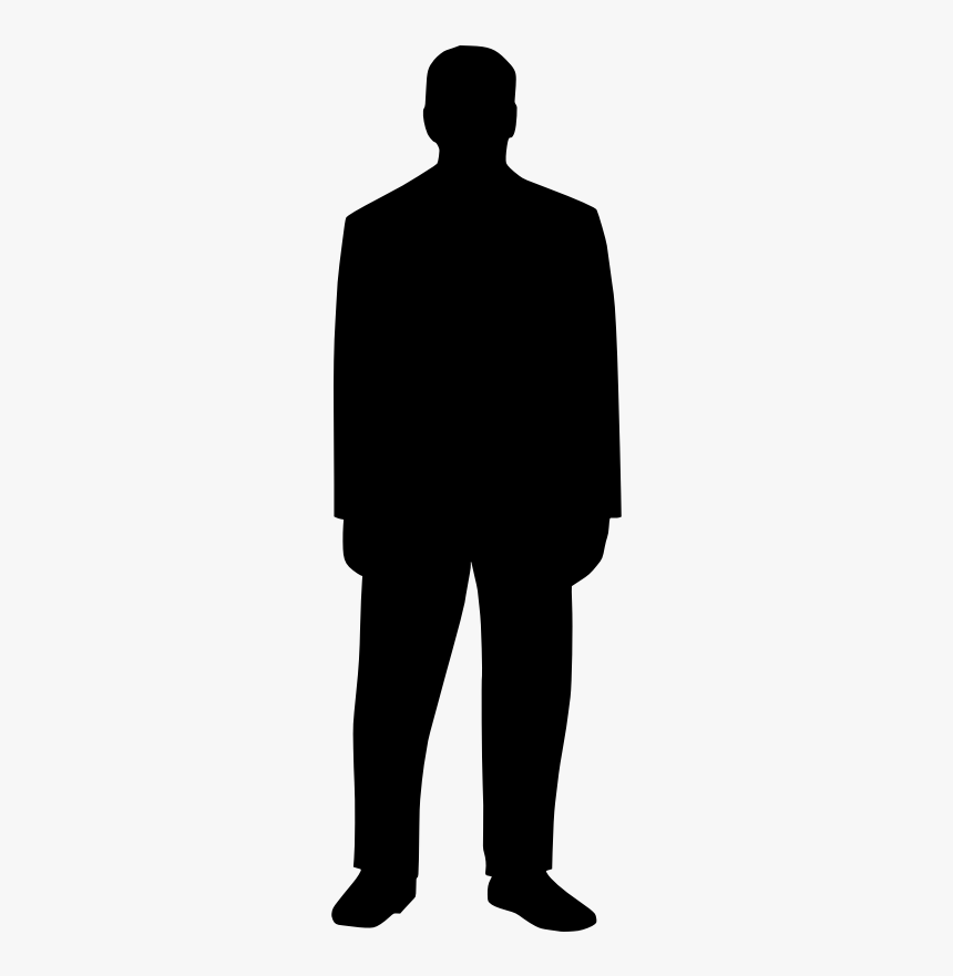 Black Men Clipart - Silhouette Cartoon Person, HD Png Download, Free Download