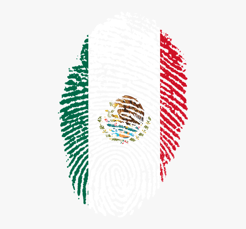 Mexico, Bandera, Huella Digital, País, Orgullo - Nigeria Flag Finger Print, HD Png Download, Free Download