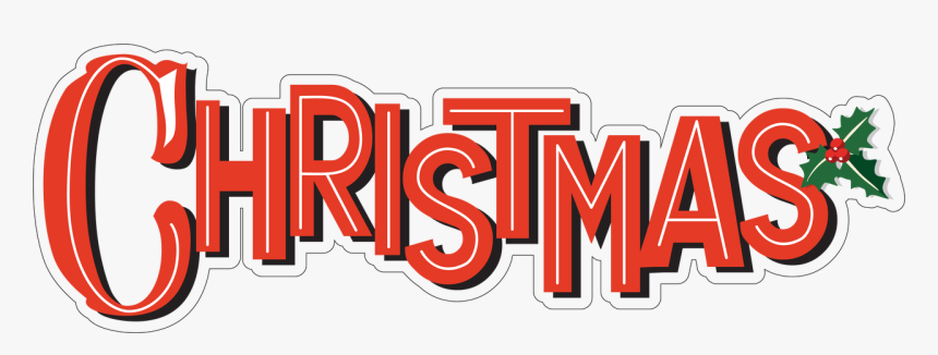 Christmas Word Print & Cut File - Graphic Design, HD Png Download - kindpng