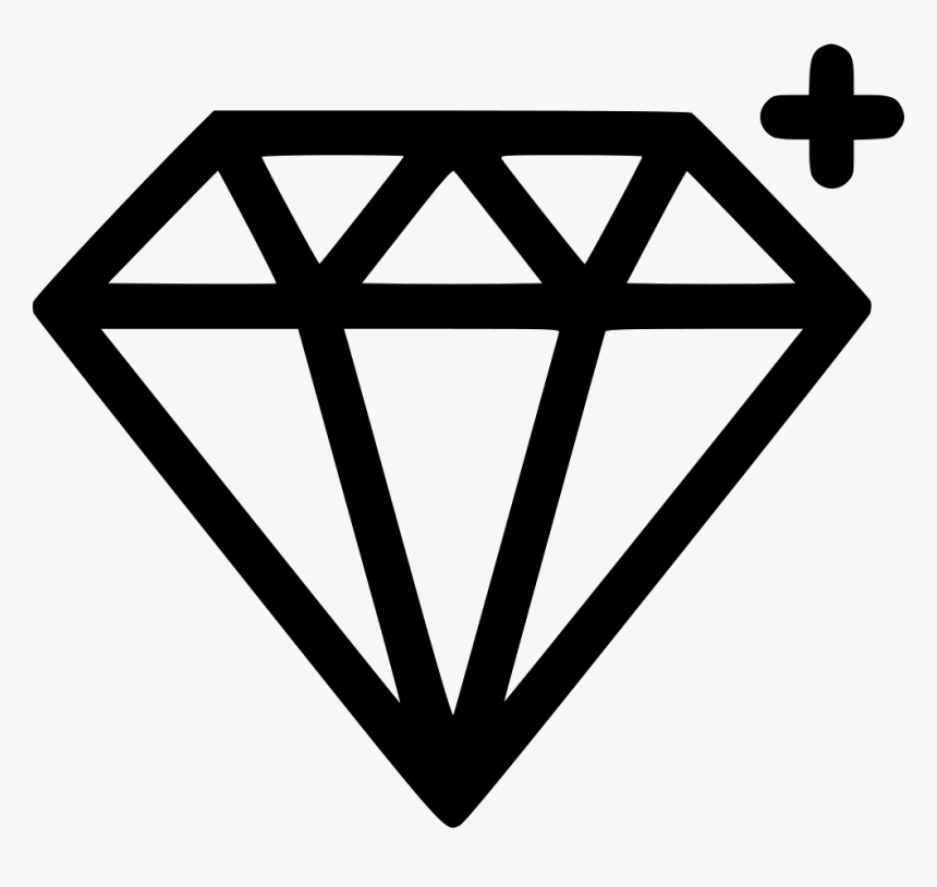Diamond Jewelry Treasure Gem - Sketch App Logo Black, HD Png Download, Free Download