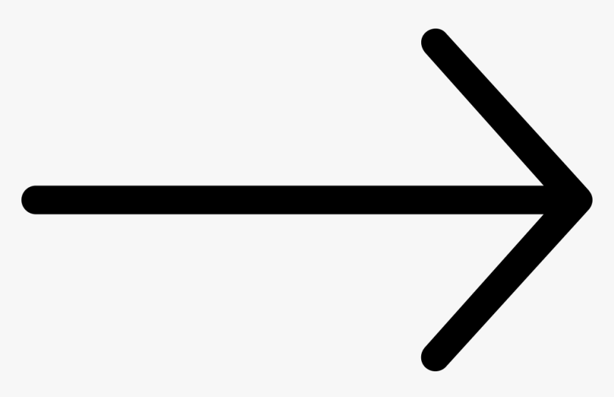 Thin Right Png Icon - Thin Black Arrow Right, Transparent Png, Free Download