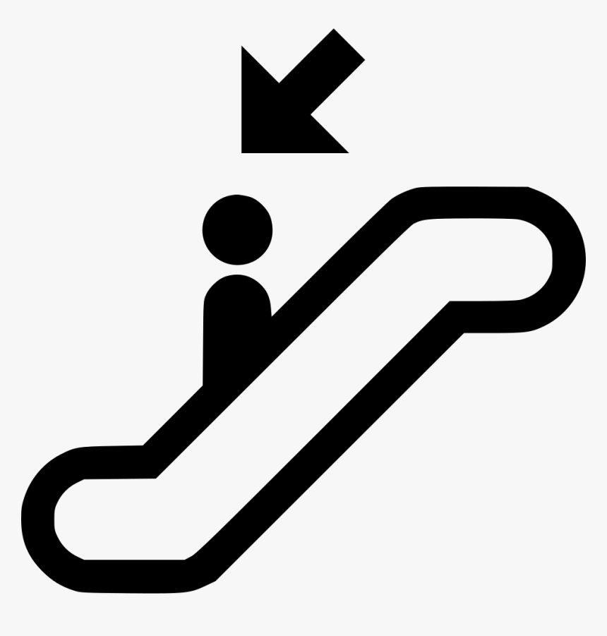 Electric Stairs Scalator Staircase Stairway Down Downstairs - Electric Stairs Icon, HD Png Download, Free Download