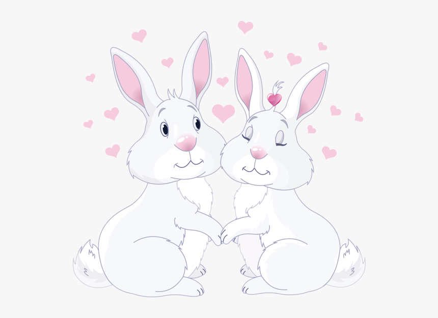 Clipart Rabbit Love - Rabbit, HD Png Download, Free Download