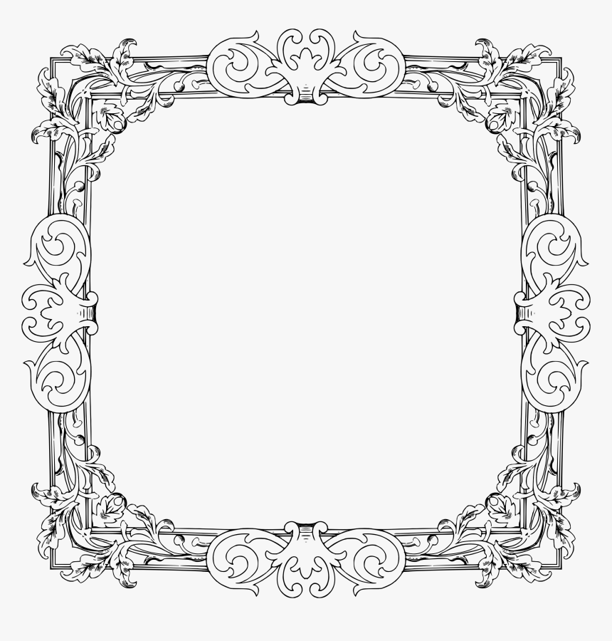 Vintage Flourish Png - Vintage Flourish Frame, Transparent Png, Free Download