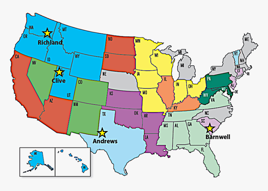 States Have Compacts For Radioactive Waste Disposal, - Atlas, HD Png Download, Free Download