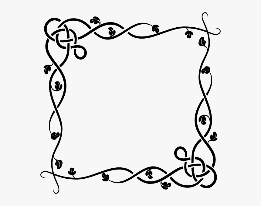 Flower Border Clip Art - Designs On A4 Size Paper, HD Png Download, Free Download