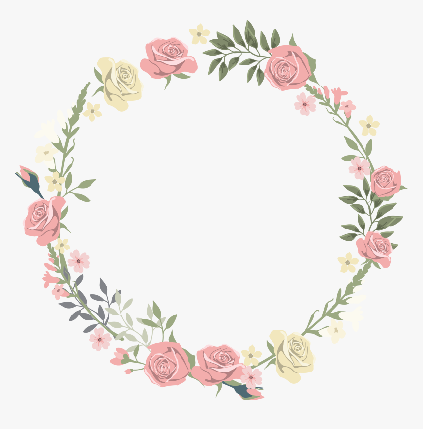 Mexican Clipart Flower Crown - Circle Flower Border Png, Transparent Png, Free Download