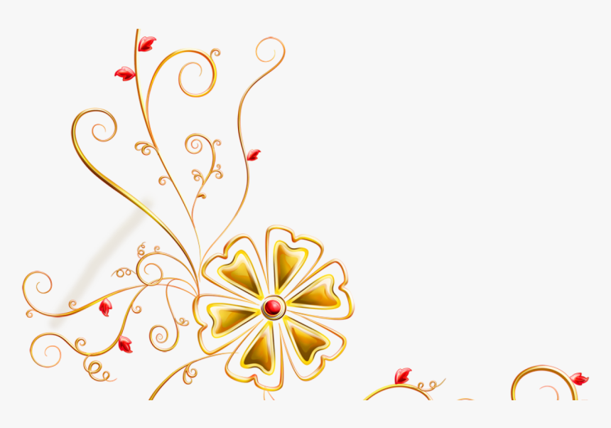 Floral Deco Png, Transparent Png, Free Download