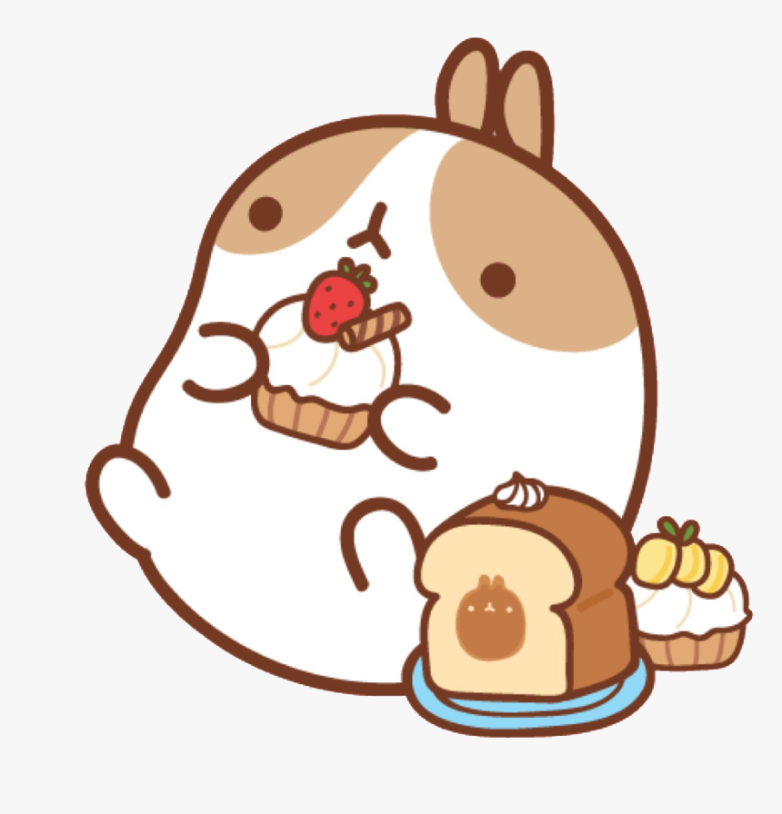 Cute Asian Bunny Cartoon, Transparent Png - Molang Png, Png Download, Free Download