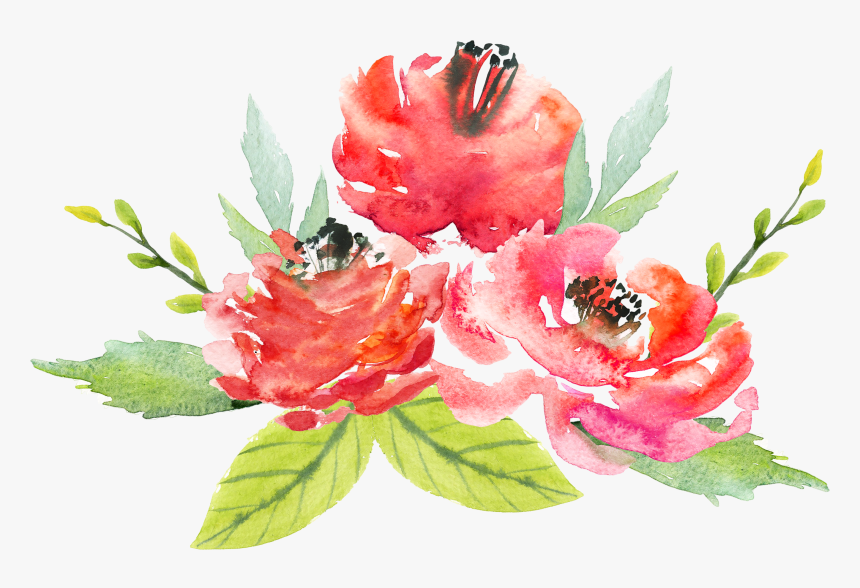 Floral Design Flower Watercolor Painting - Watercolor Flower Transparent Background, HD Png Download, Free Download