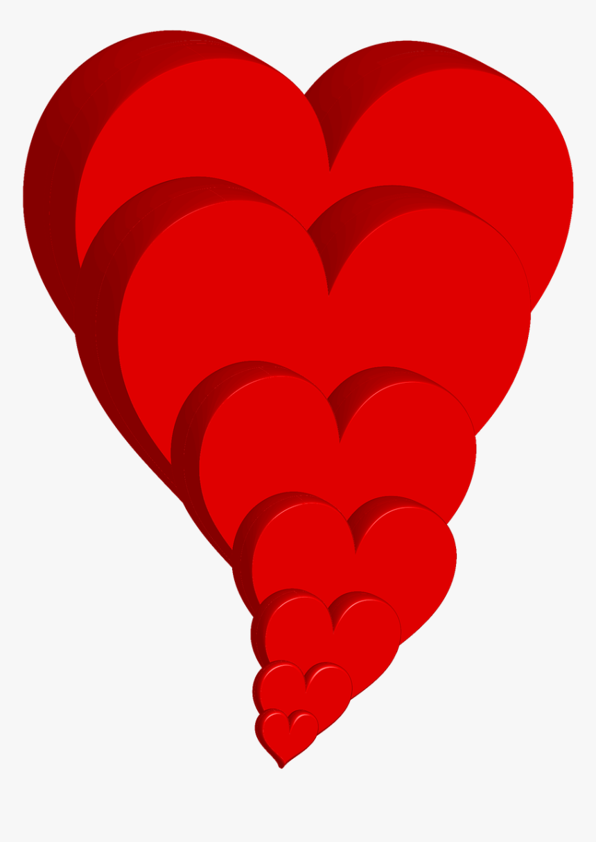 Corazones En 3d Clipart , Png Download - Coraçoes Em 3d, Transparent Png, Free Download