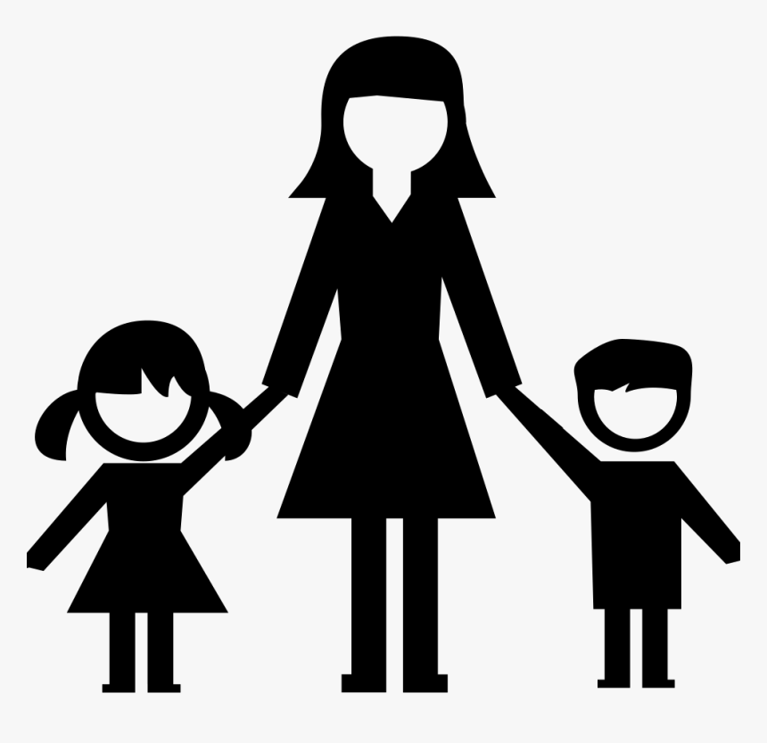 Woman With Kids - Women Helpline, HD Png Download, Free Download