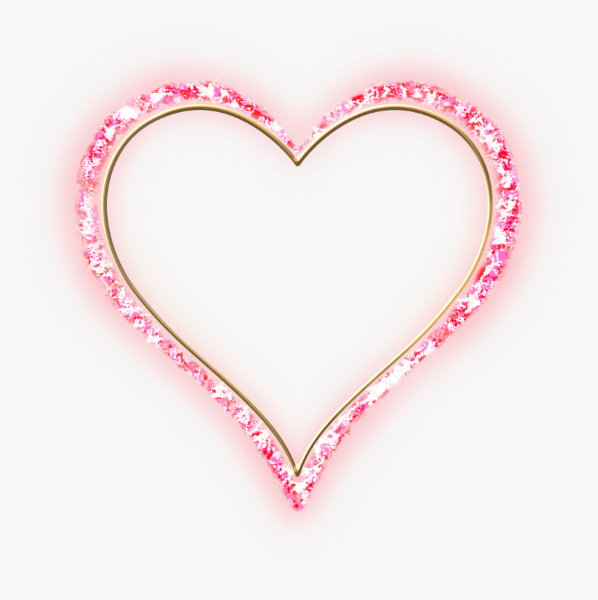 Pink Glitter Heart Png, Transparent Png, Free Download