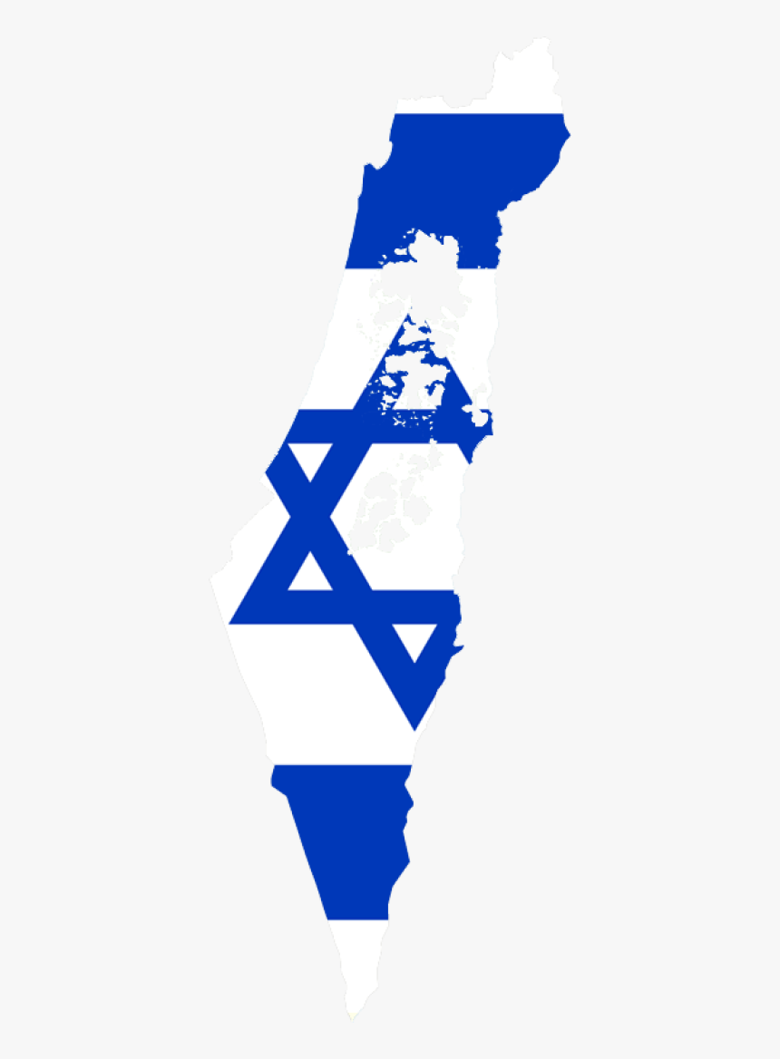 Israel Flag Map, HD Png Download, Free Download