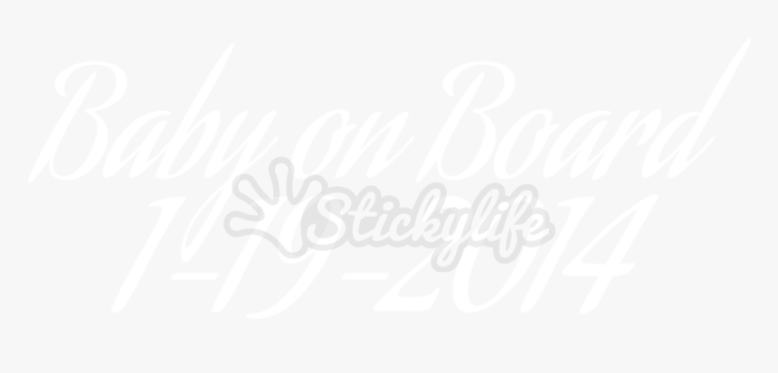Baby On Board Vinyl Lettering - Calligraphy, HD Png Download, Free Download