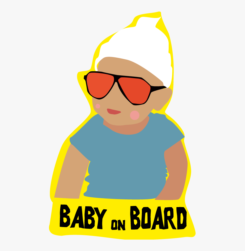 Sticker Of Baby On Board, HD Png Download, Free Download