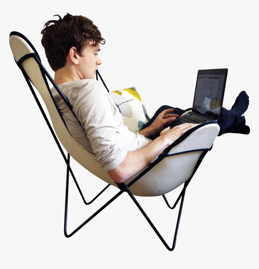 People Sitting Chair Png, Transparent Png, Free Download