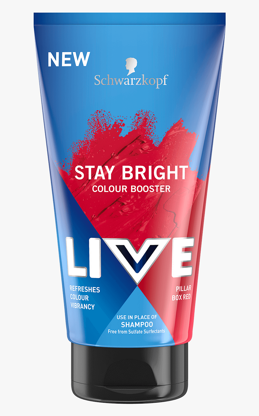 Live Color Uk Colour Booster Shampoo Stay Bright Pillar - Schwarzkopf Live Colour Booster, HD Png Download, Free Download