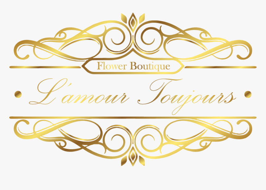 L"amour Toujours Flower Boutique - Golden Flowers Logo Png, Transparent Png, Free Download