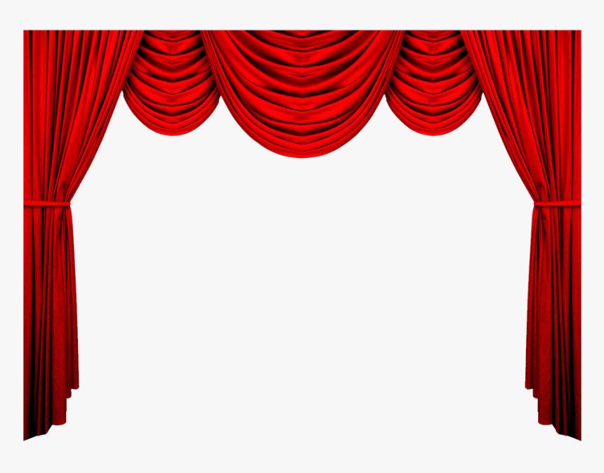 And Curtains Theater Theatre Drapes Pattern Red Clipart - Red Curtain Background Png, Transparent Png, Free Download