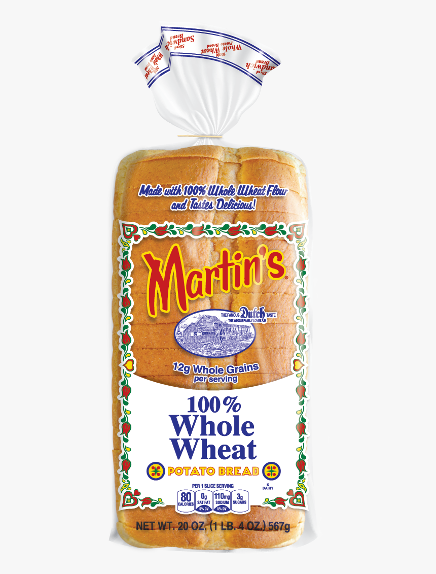 Martin"s® 100% Whole Wheat Potato Bread - Bread, HD Png Download, Free Download